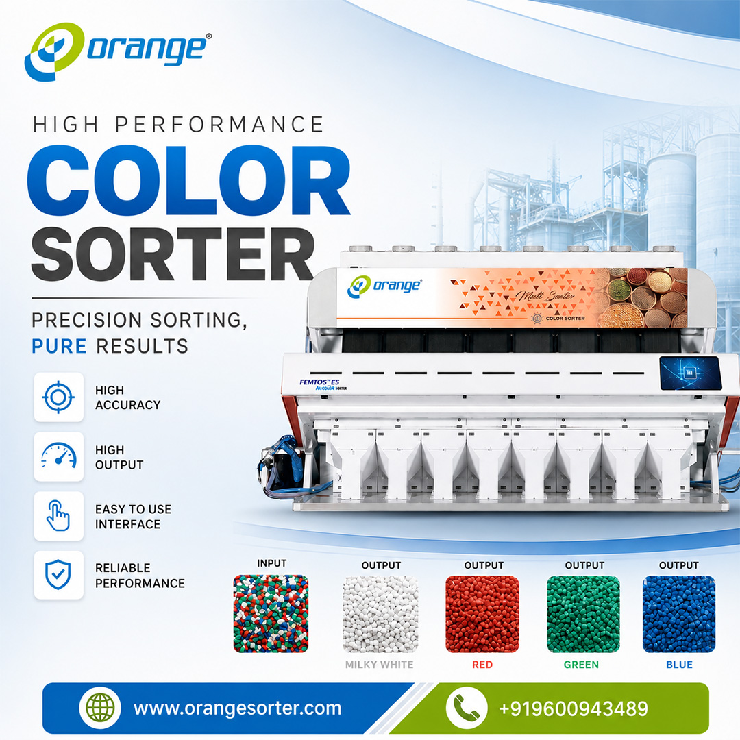 Plastic Color Sorting Machine for Manufacturing Industry