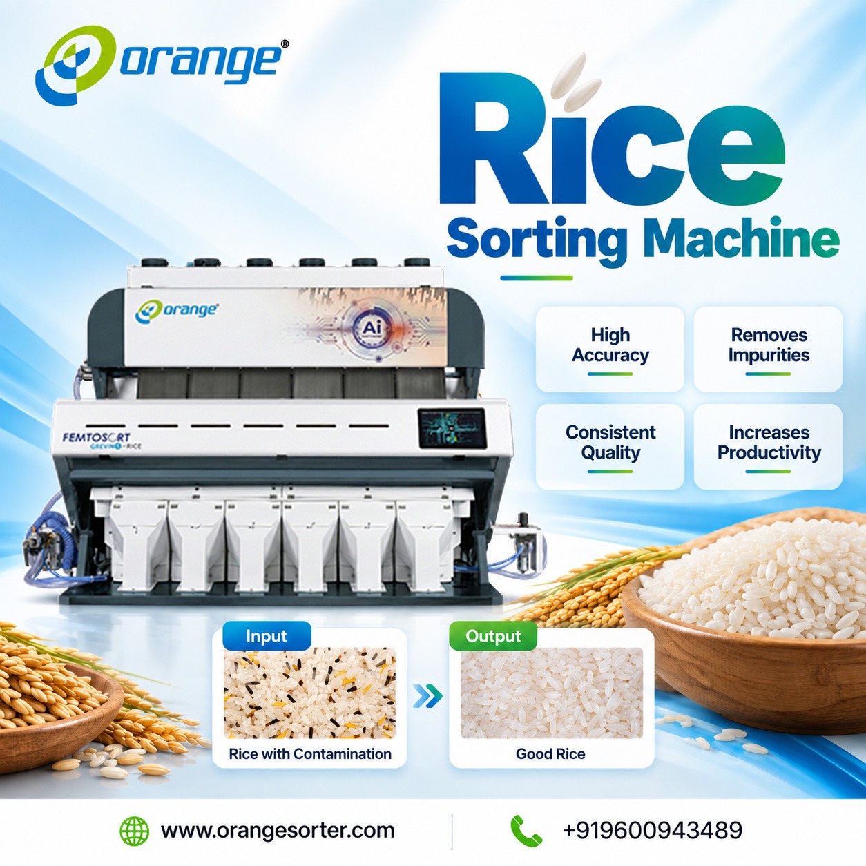 Best Rice Color Sorter Machine for Rice Mills